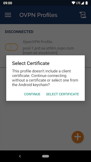 create ovpn profile android sdk