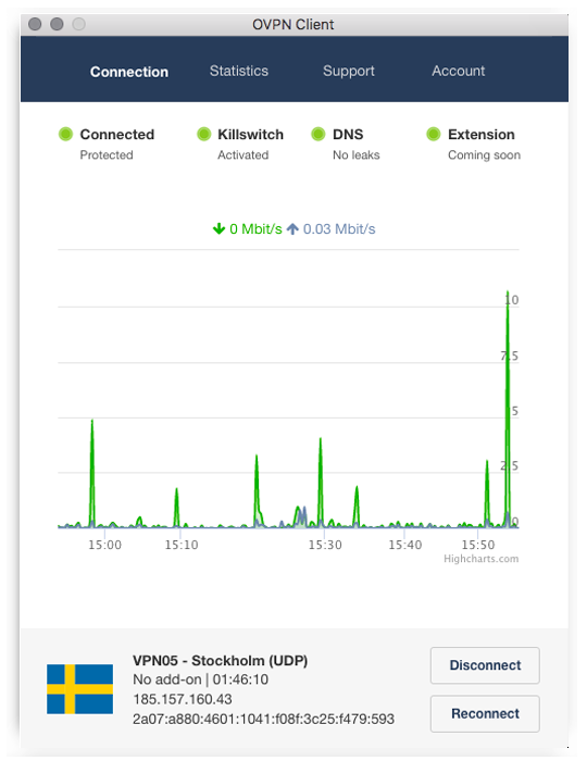 OVPN desktop client