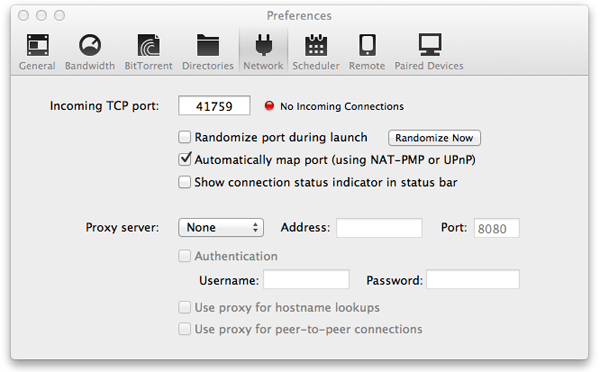 Välj port i BitTorrent och uTorrent